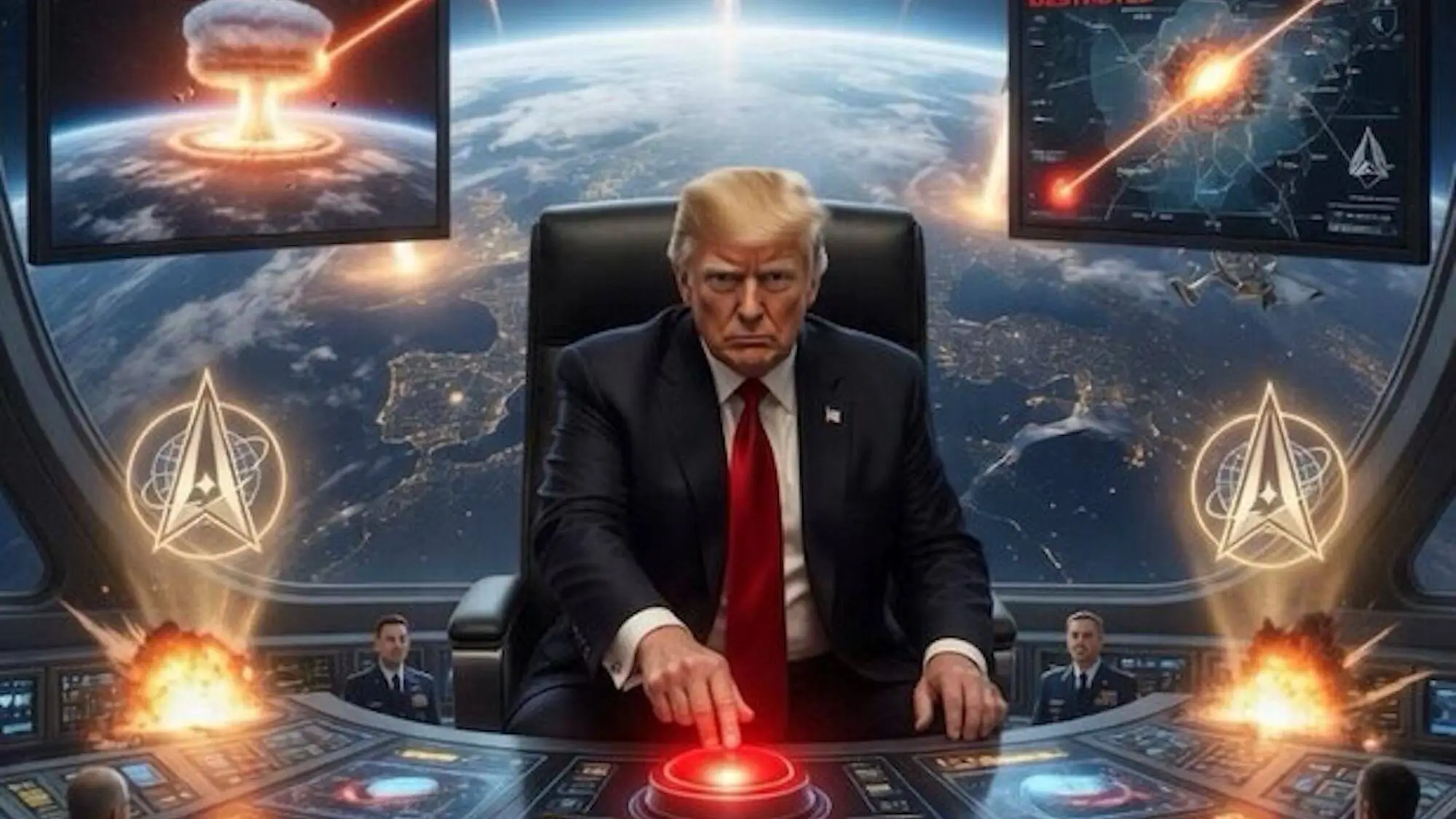 President Trump already suggests future wars could take place in space (Truth Social / Donald Trump)