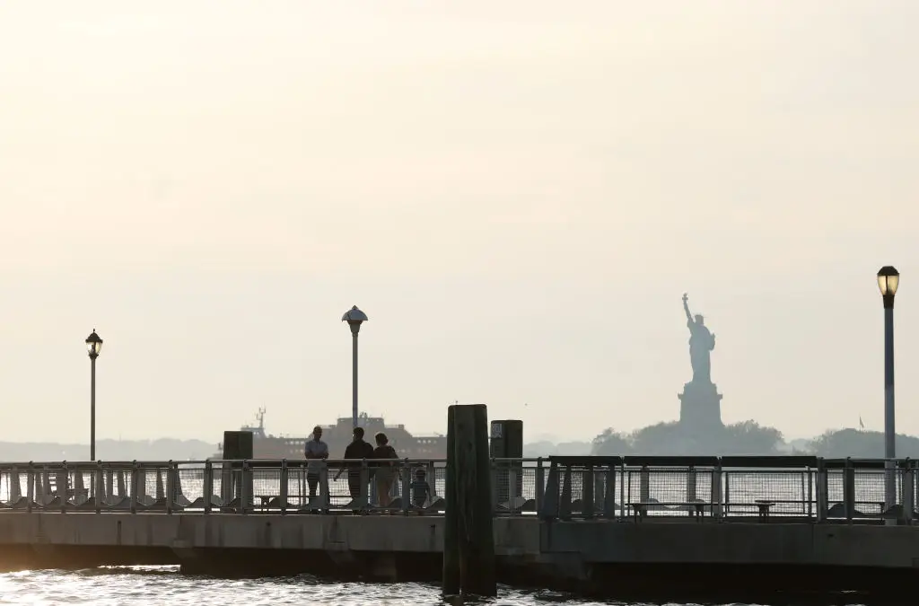 New York City as an air quality health advisory is issued for the metro area and the Lower Hudson Valley on June 4 (Getty Images)