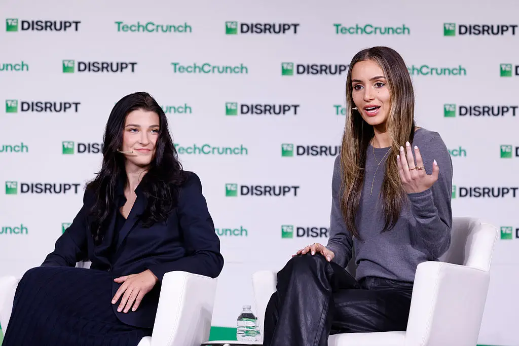 Phoebe Gates and Sophia Kianni's AI shopping app 'Phia' has been accused of fraudulently misattributing affiliate sales (Kimberly White/Getty Images for TechCrunch)