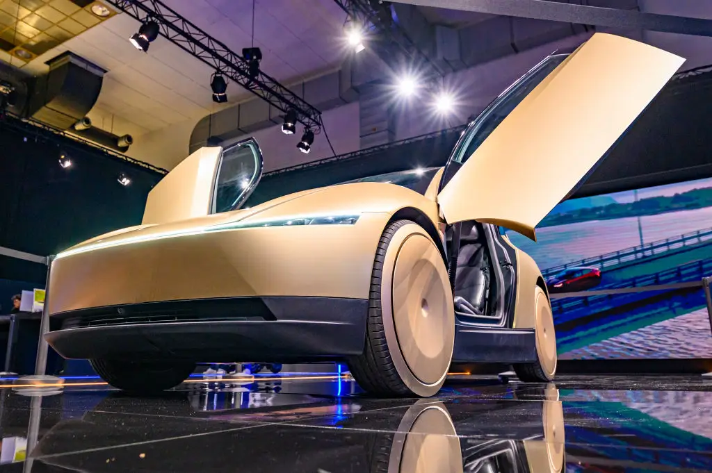 Tesla's Robotaxi is now available to select customers in certain areas of Austin, Texas (Sjoerd van der Wal/Getty Images)