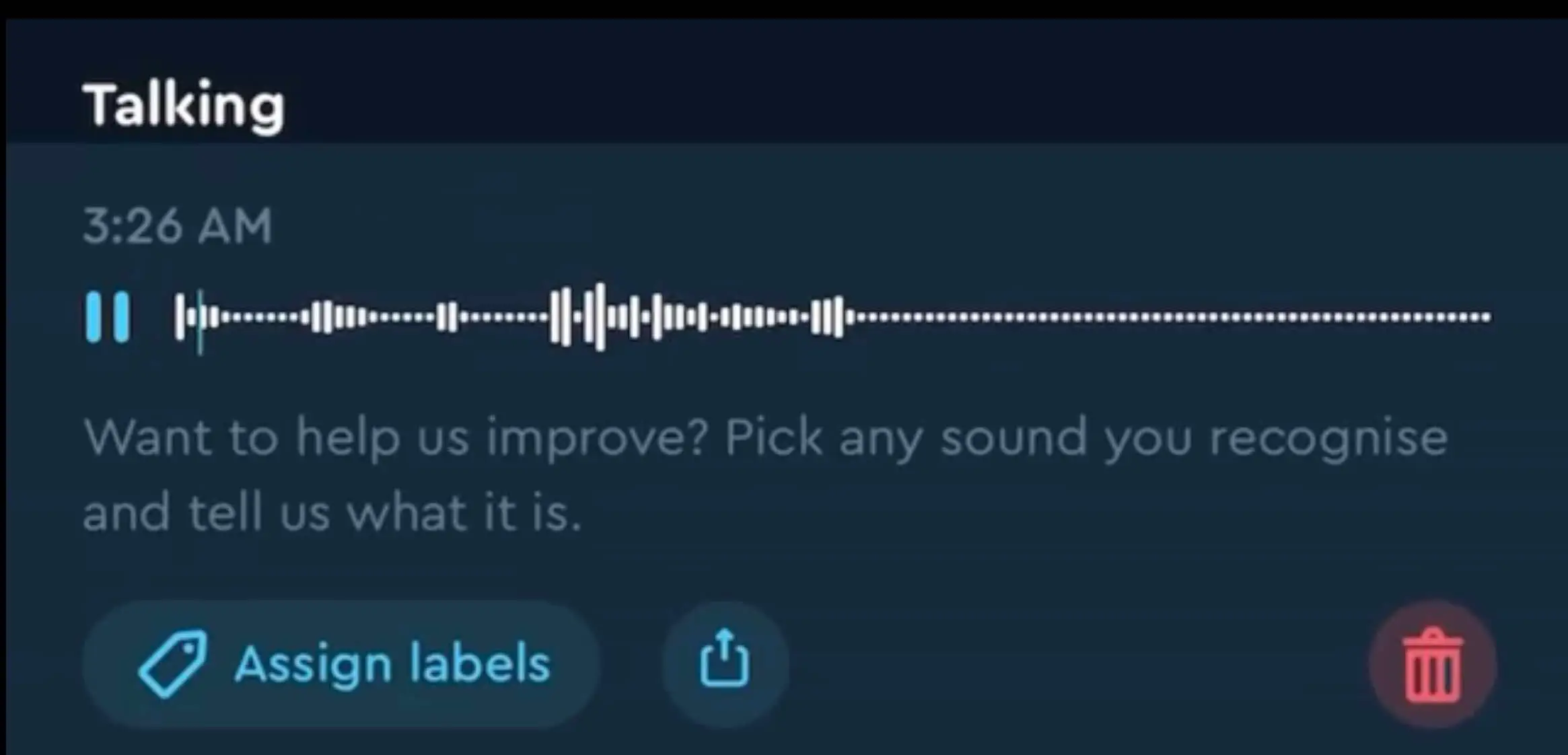 The woman's sleep app recorded the unknown man (Reddit)