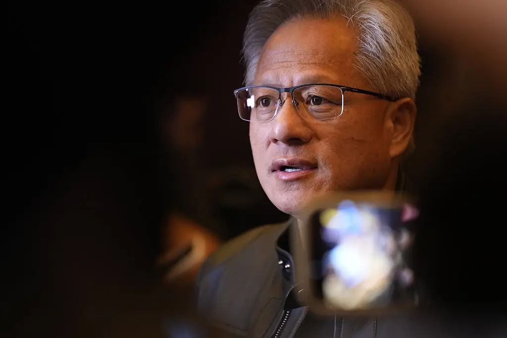 Huang cheered the return of his employee (Wan Quan / VCG via Getty Images)