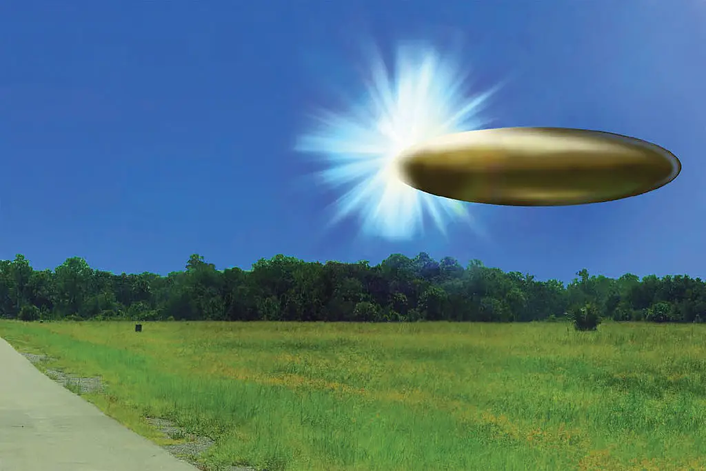 The Trump administration has released numerous declassified files relating to potential UFO sightings (US Department of War via Getty Images)