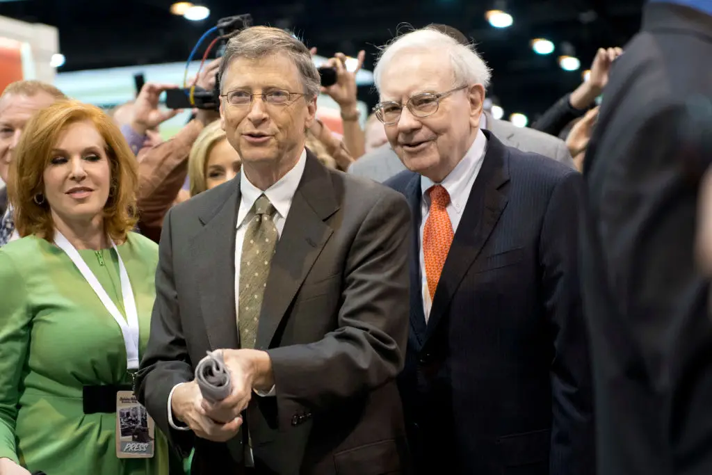 The billionaires have remained in touch despite Gates' ties to Jeffrey Epstein (Bloomberg / Contributor / Getty)