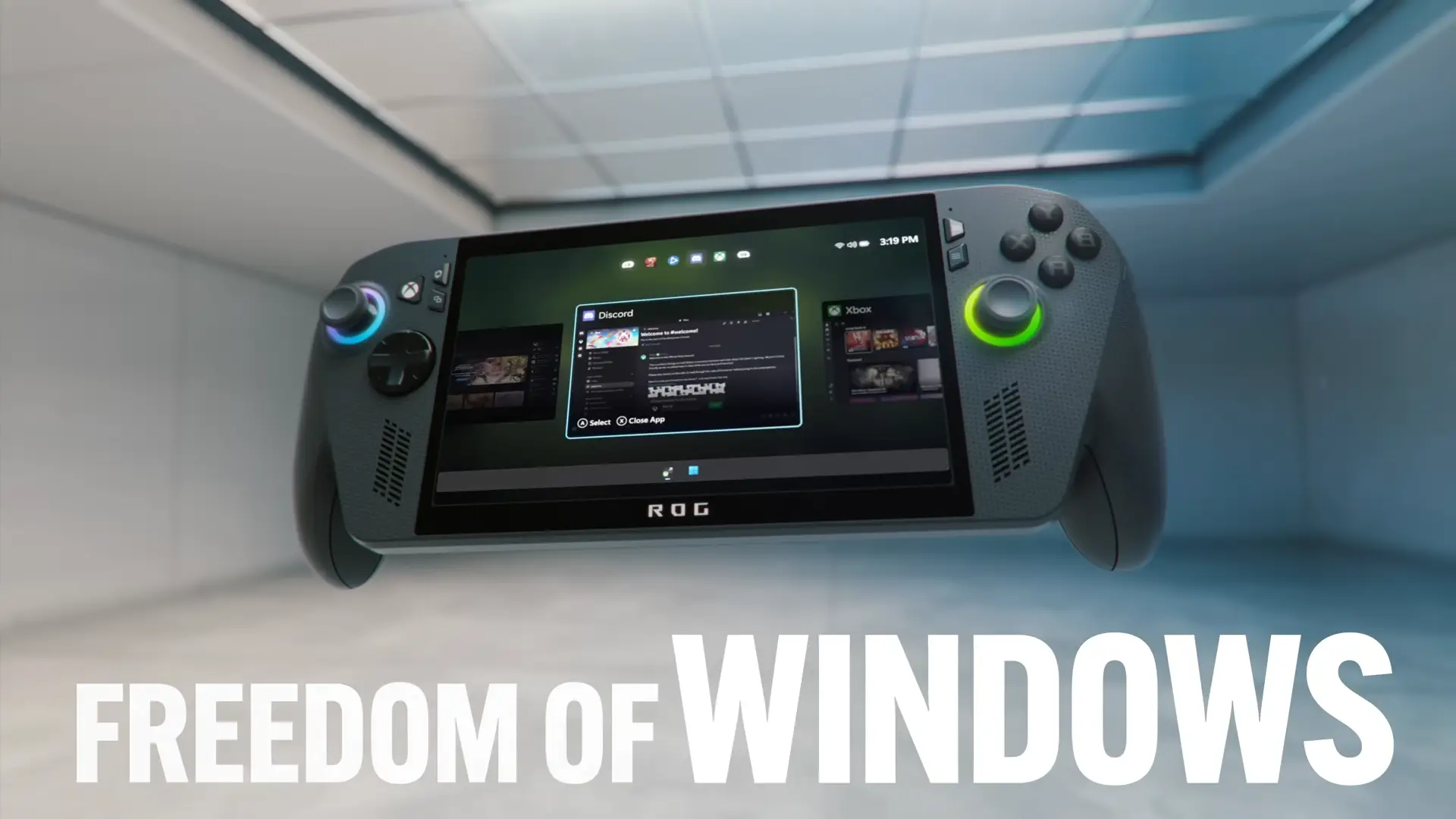 Some have argued that the new Windows optimization is the handheld's biggest feature (YouTube / Xbox)