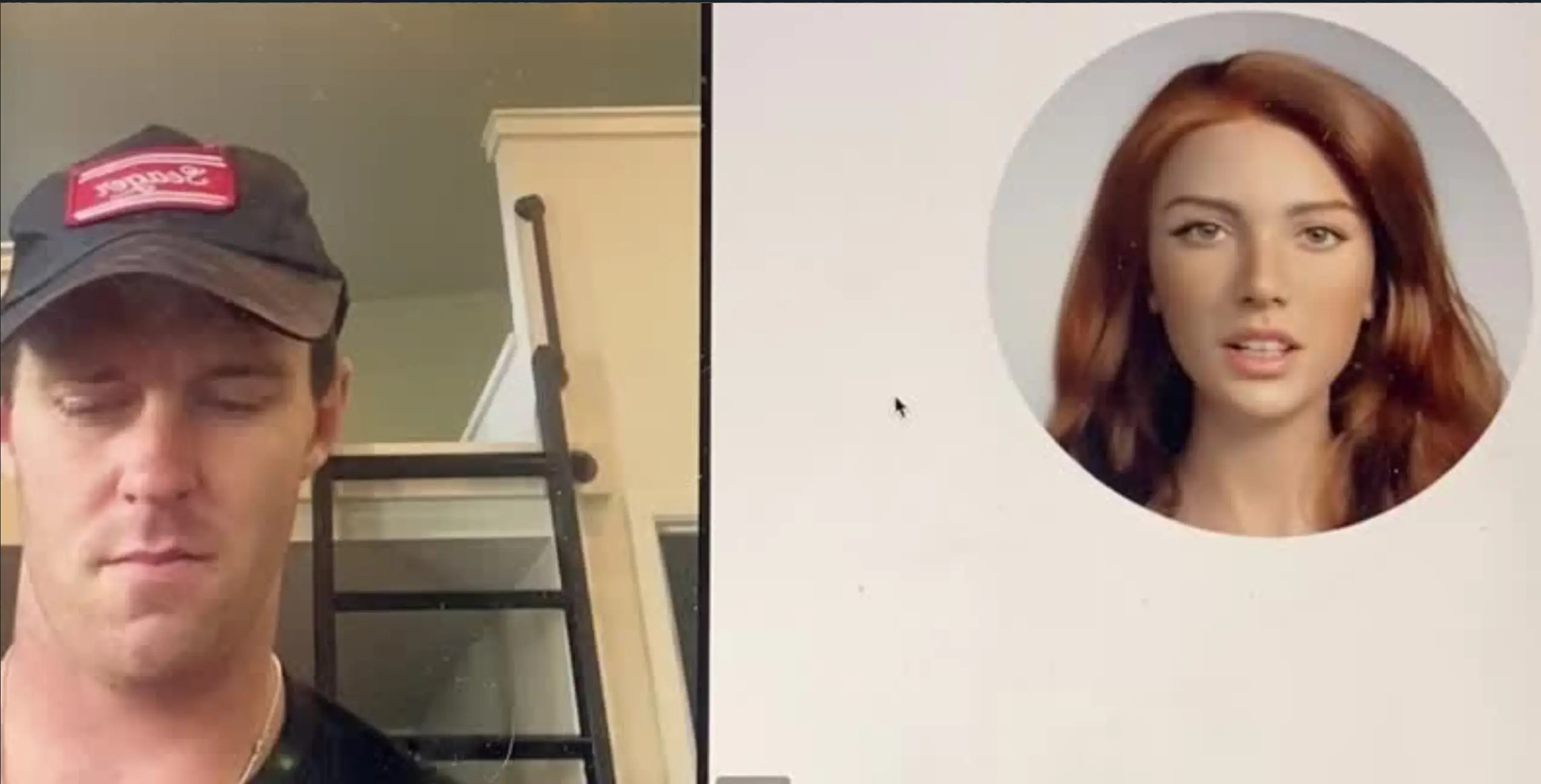 Man undergoes interview by AI avatar (LinkedIn Jack Ryan)