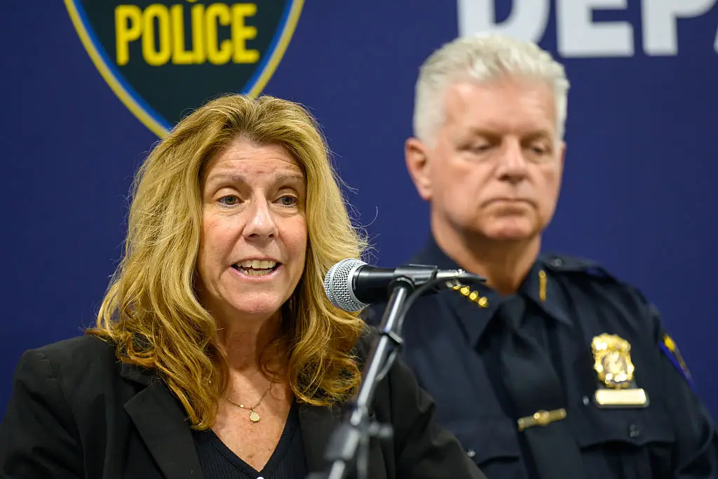 Mayor Carmella Mantello has declared a 'state of emergency' to prevent these cameras from being removed (Jim Franco/Albany Times Union via Getty Images)
