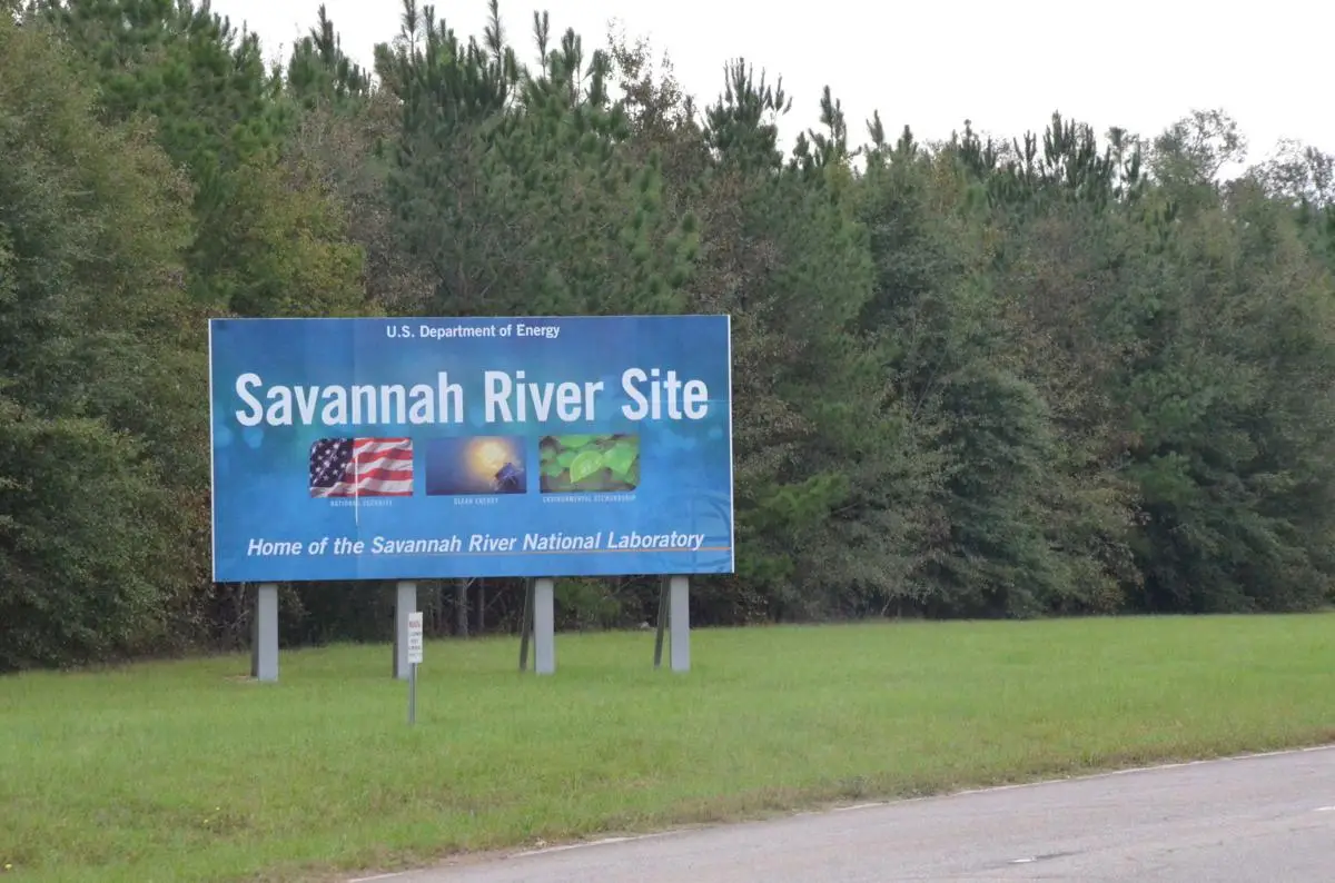 A sign for the the Savannah River Site (Cindy Kubovic/Aiken Standard)