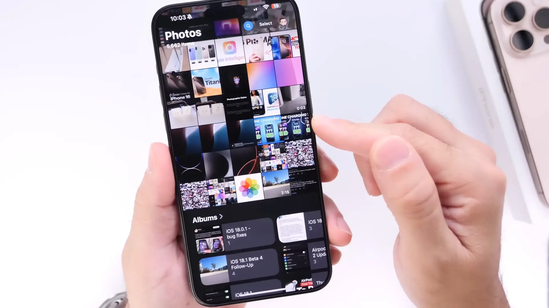 The new Photos app design is seen as the 'worst' part of iOS 18 (YouTube/iDeviceHelp)