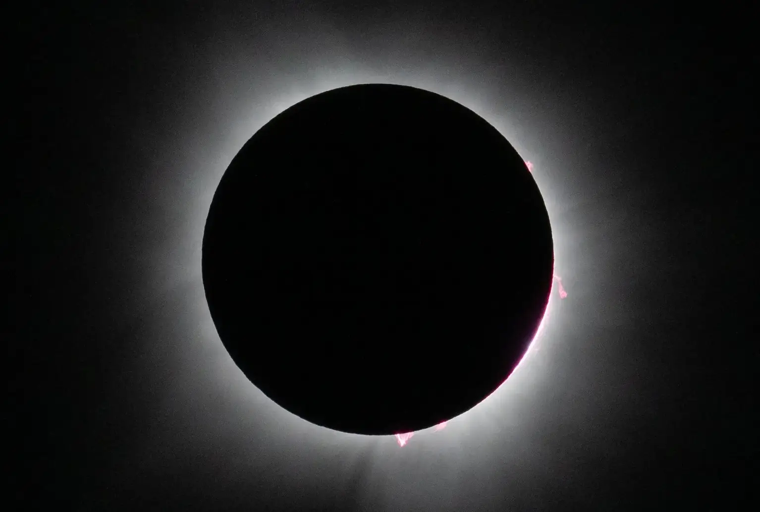 Many aren't seeing the alignment of these three rare events as a coincidence (NASA/Keegan Barber)