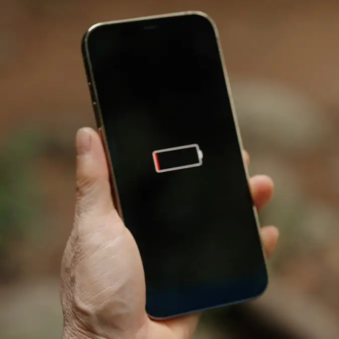 iPhone showing low battery (tkpond/Getty Images)