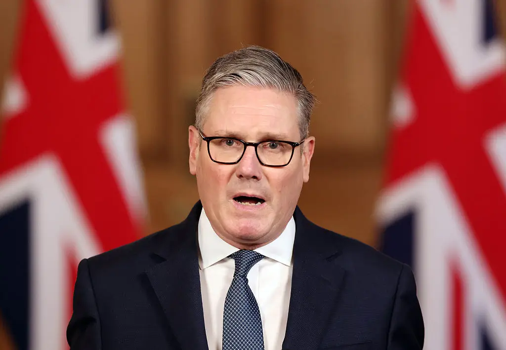 Starmer noted that the British military is not directly involved in the attacks (Bloomberg/Contributor/Getty)