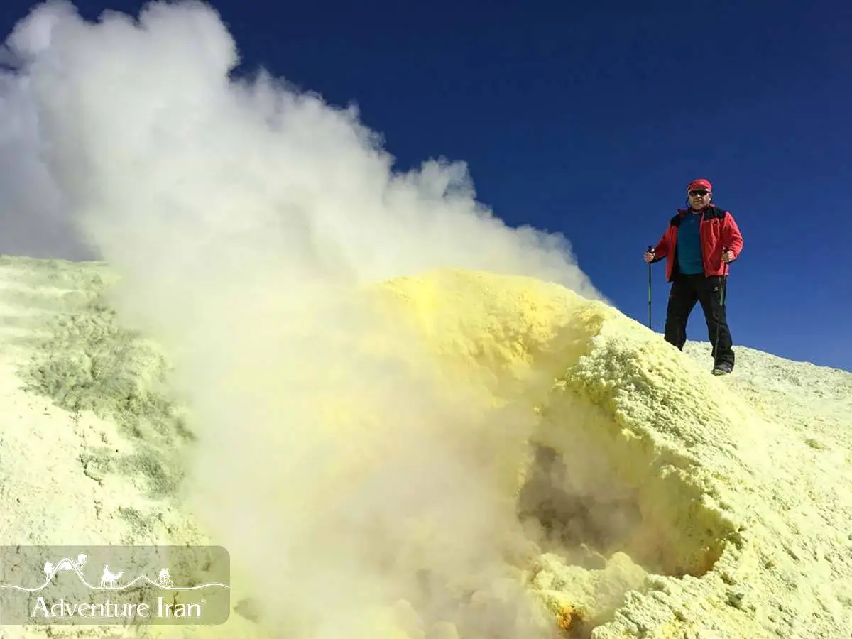 Activity at Mount Taftan continues to advance (Adventure Iran)