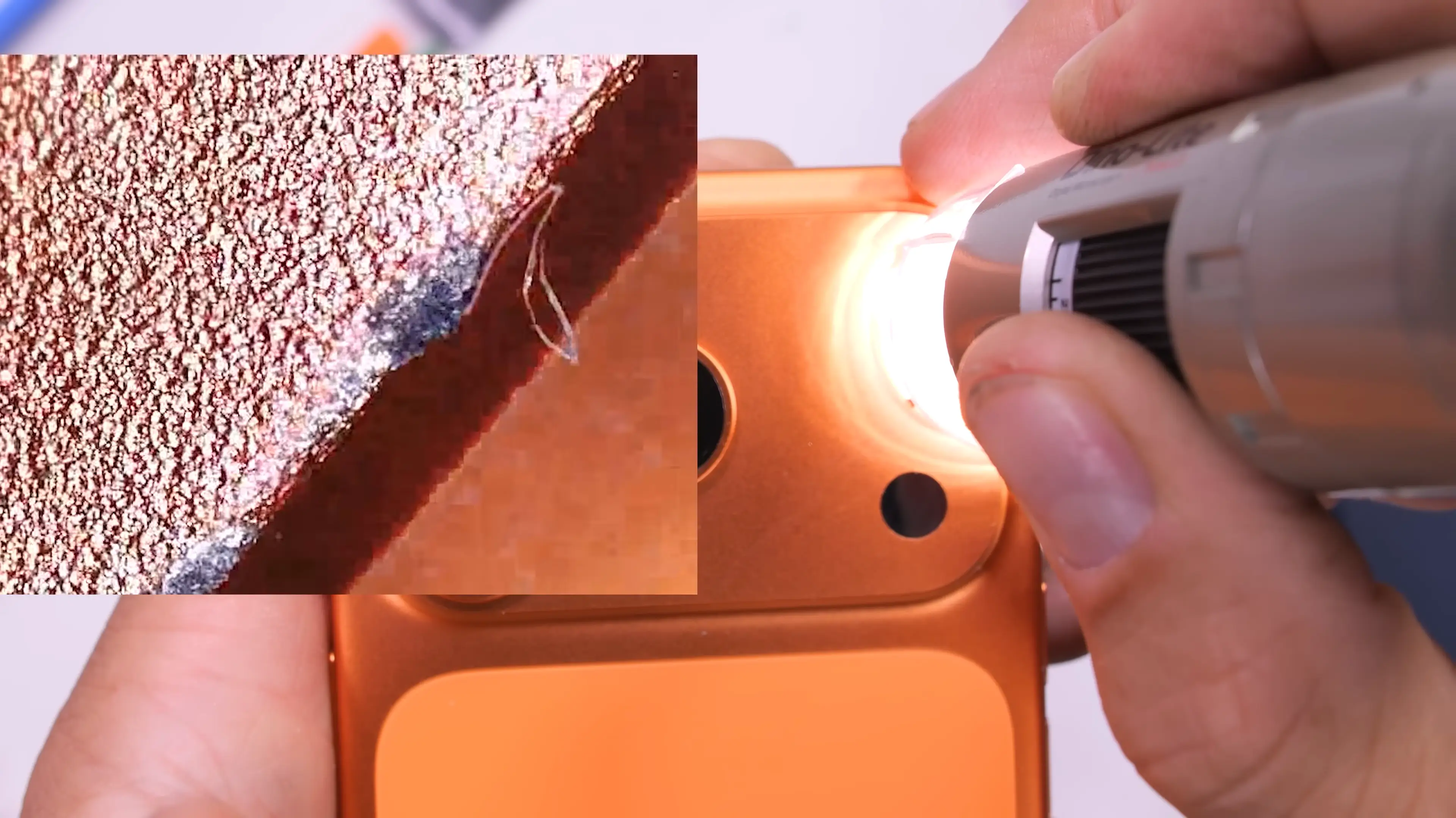 The corners of the iPhone 17 Pro's camera bump can become scratched, worrying many owners (YouTube/JerryRigEverything)