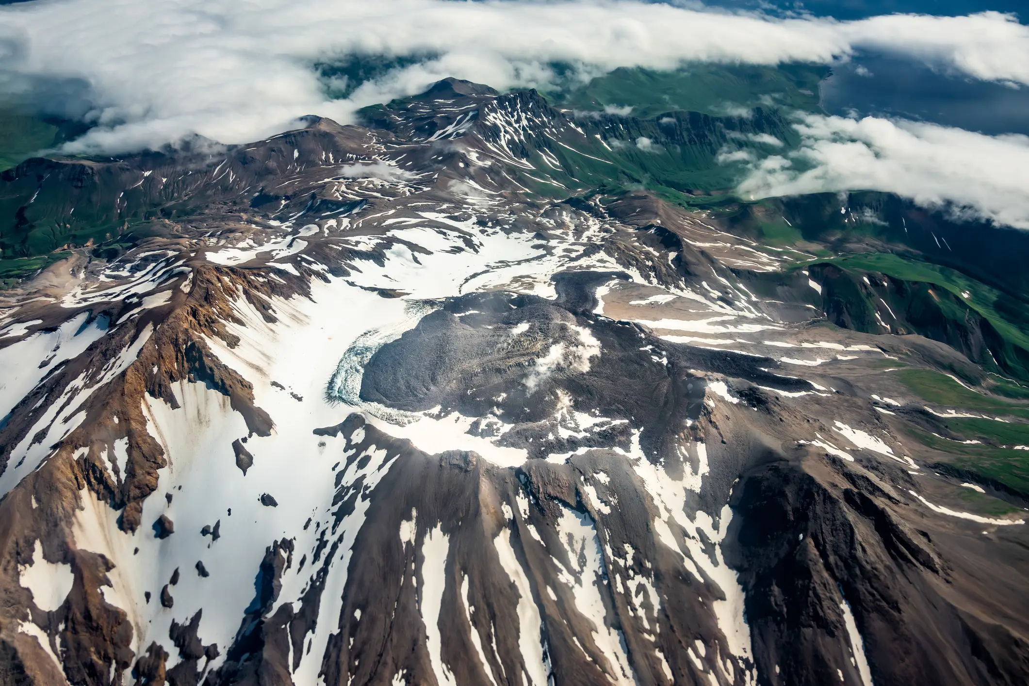 There's increased activity at Alaska's Great Sitkin volcano (Posnov / Getty)