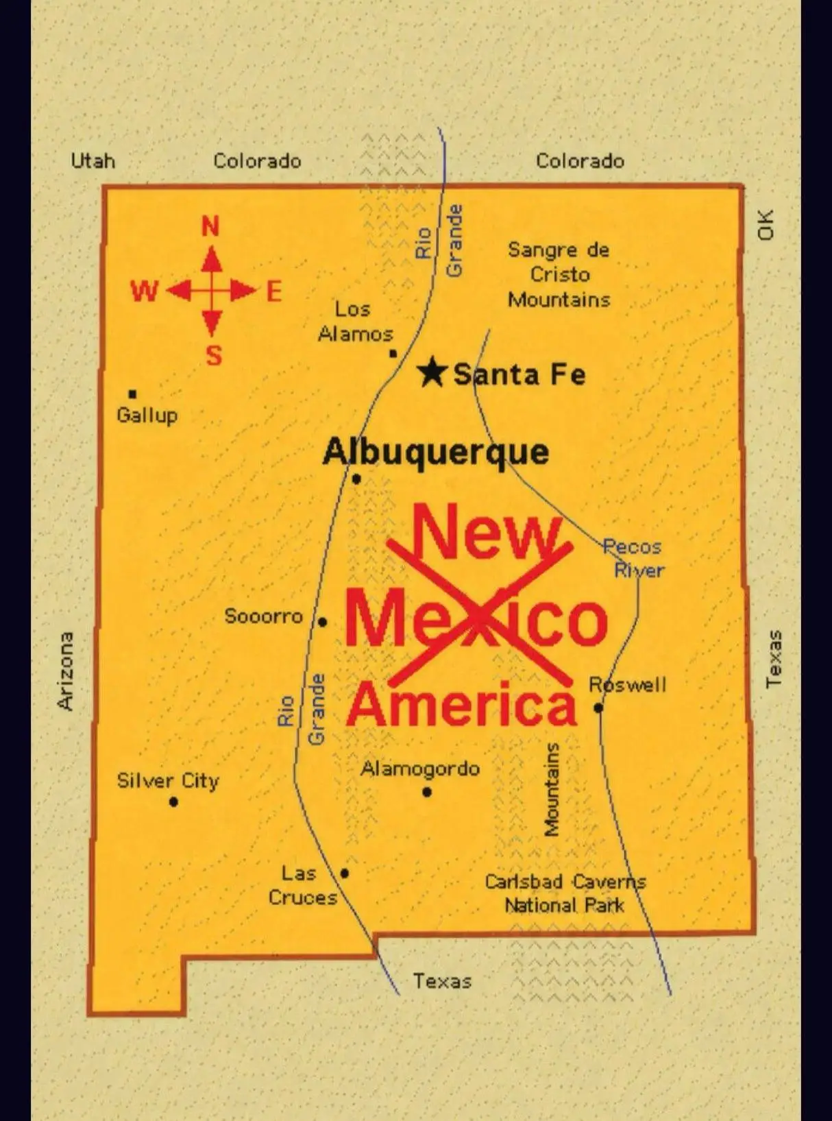 Trump has previously shared his plans to rename New Mexico (Truth Social / Donald Trump)