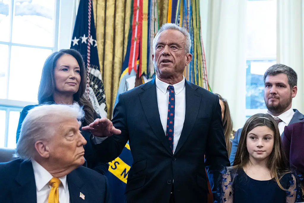 The Trump administration recently passed an act that forced all schools to put whole milk on the menu (Francis Chung/Politico/Bloomberg via Getty Images)