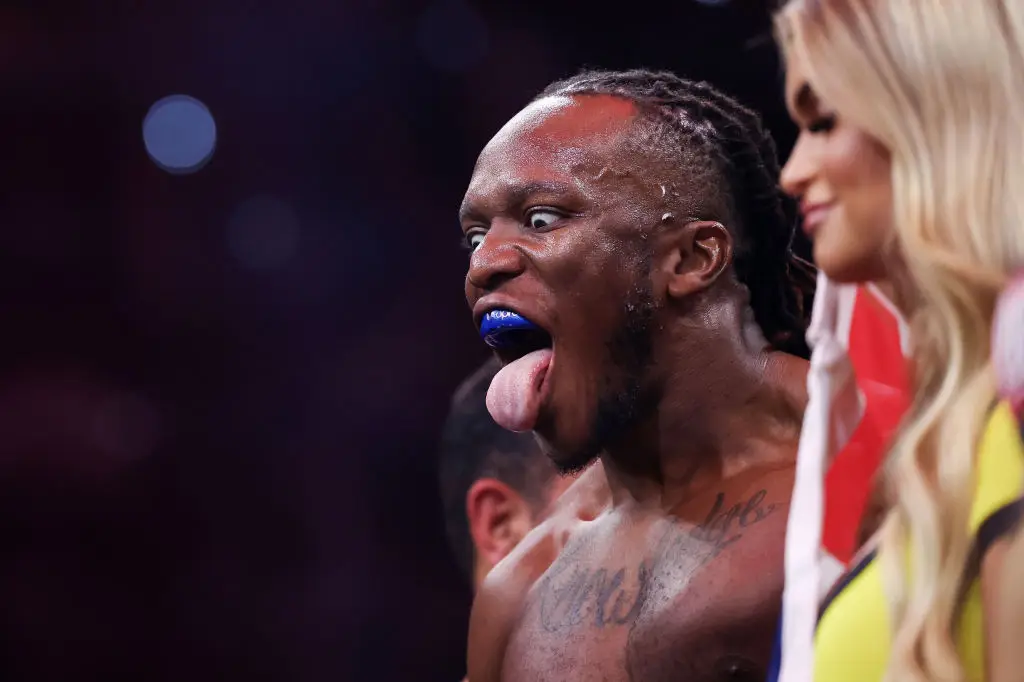 KSI has been replaced by Andrew Tate as CEO of Misfits Boxing, with the latter set to fight in December (Matt McNulty/Getty Images)