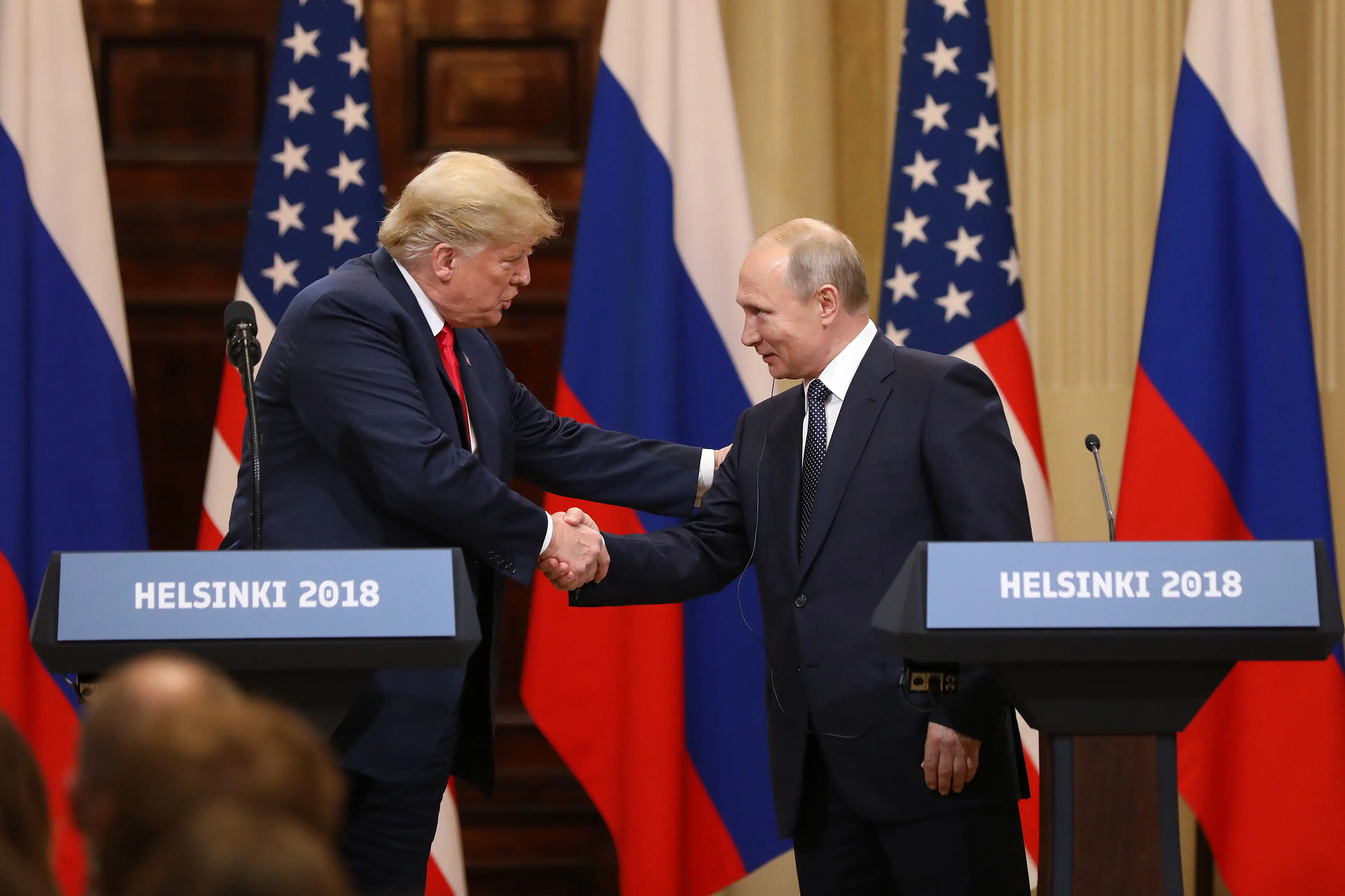Trump said that he was 'surprised' by Putin's actions during the war (Chris Ratcliffe/Bloomberg via Getty Images)