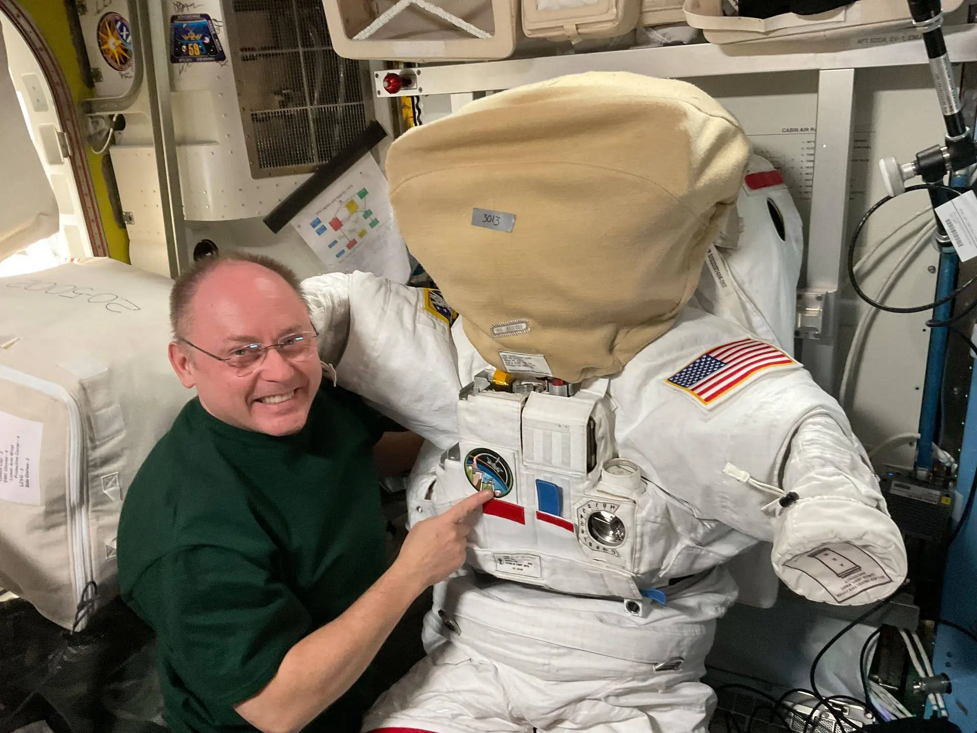 Fincke is a veteran of spacewalks (NASA)