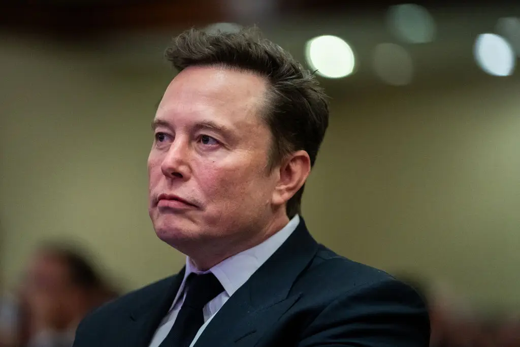 Oninski named Elon Musk as the individual that she was attempting to 'protect' her child from (Allison Robbert-Pool/Getty Images)