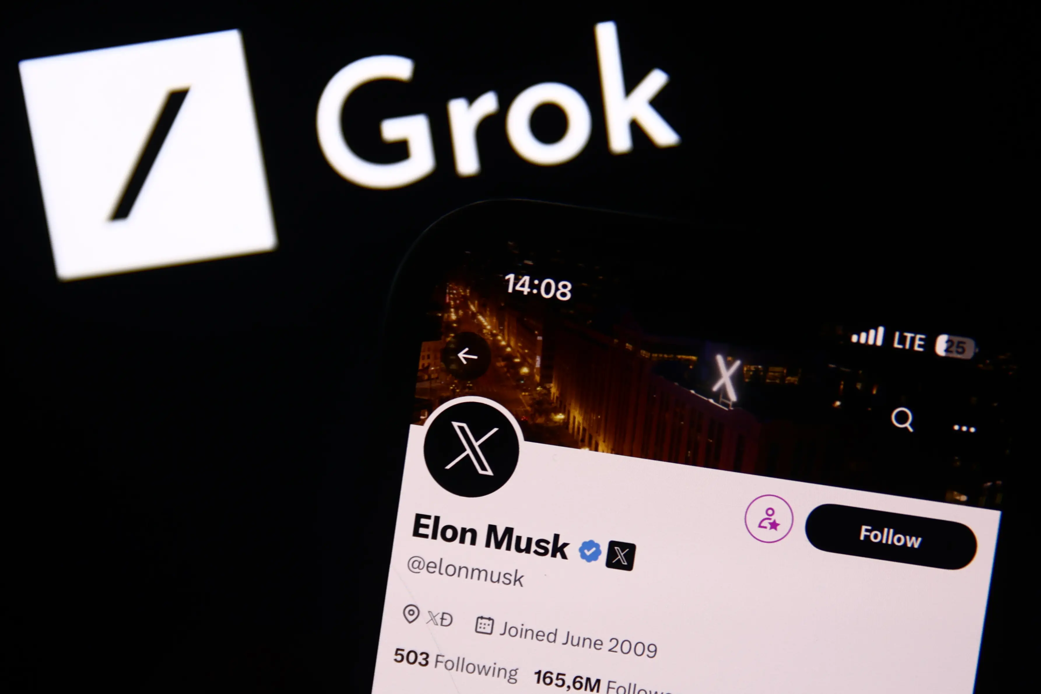 Elon Musk has launched Grok (Jakub Porzycki/NurPhoto via Getty Images)