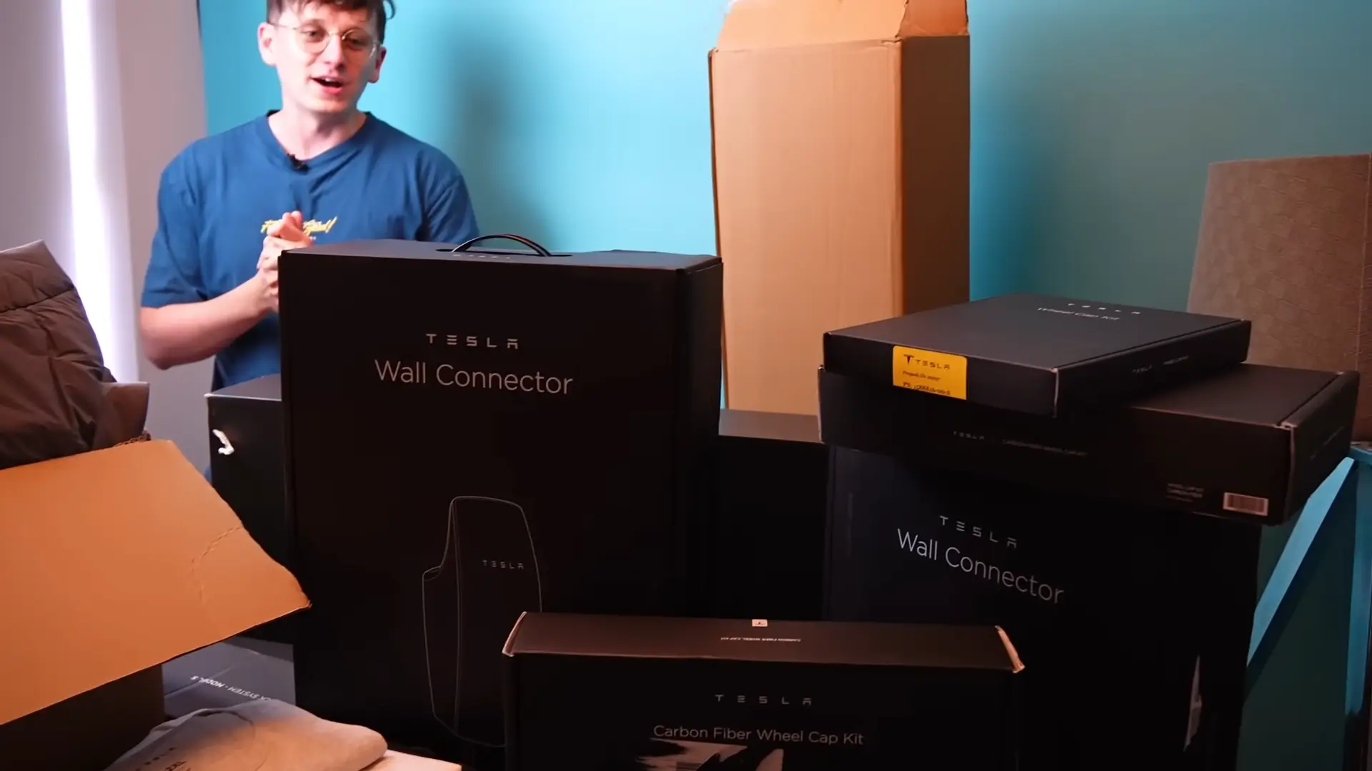 He revealed that he would be giving away most of the items that he used his credits for (YouTube/Jack Massey Welsh)