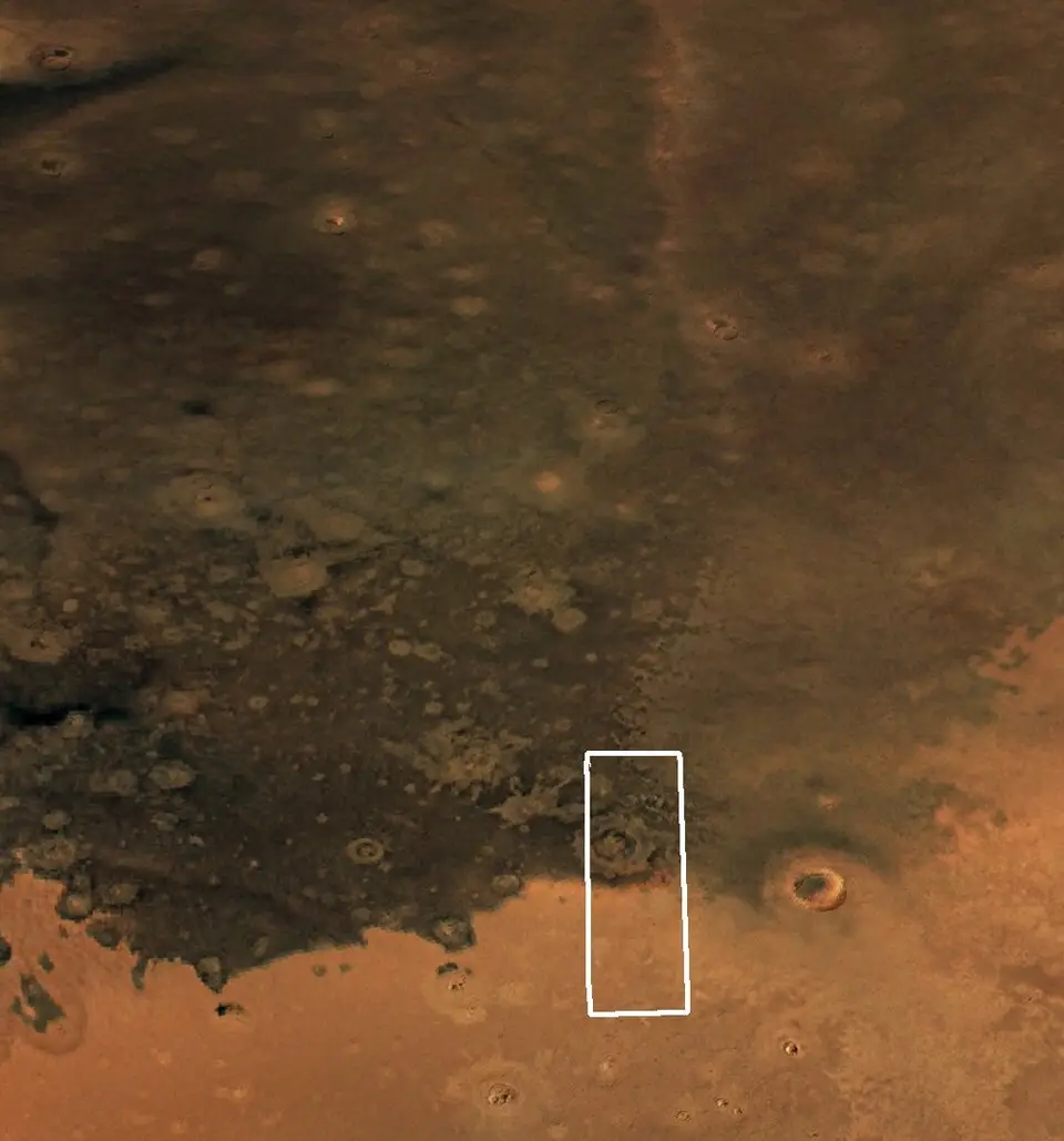 A new photo capture by the ESA's Mars Express has shown the dramatic change experienced by the planet over 50 years (ESA/DLR/FU Berlin)