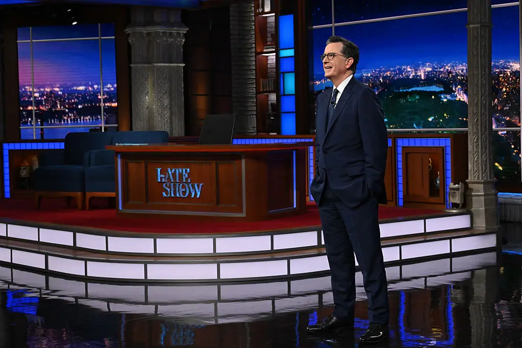 Stephen Colbert has now officially left the late night game after his show was cancelled by CBS (Scott Kowalchyk/CBS via Getty Images)