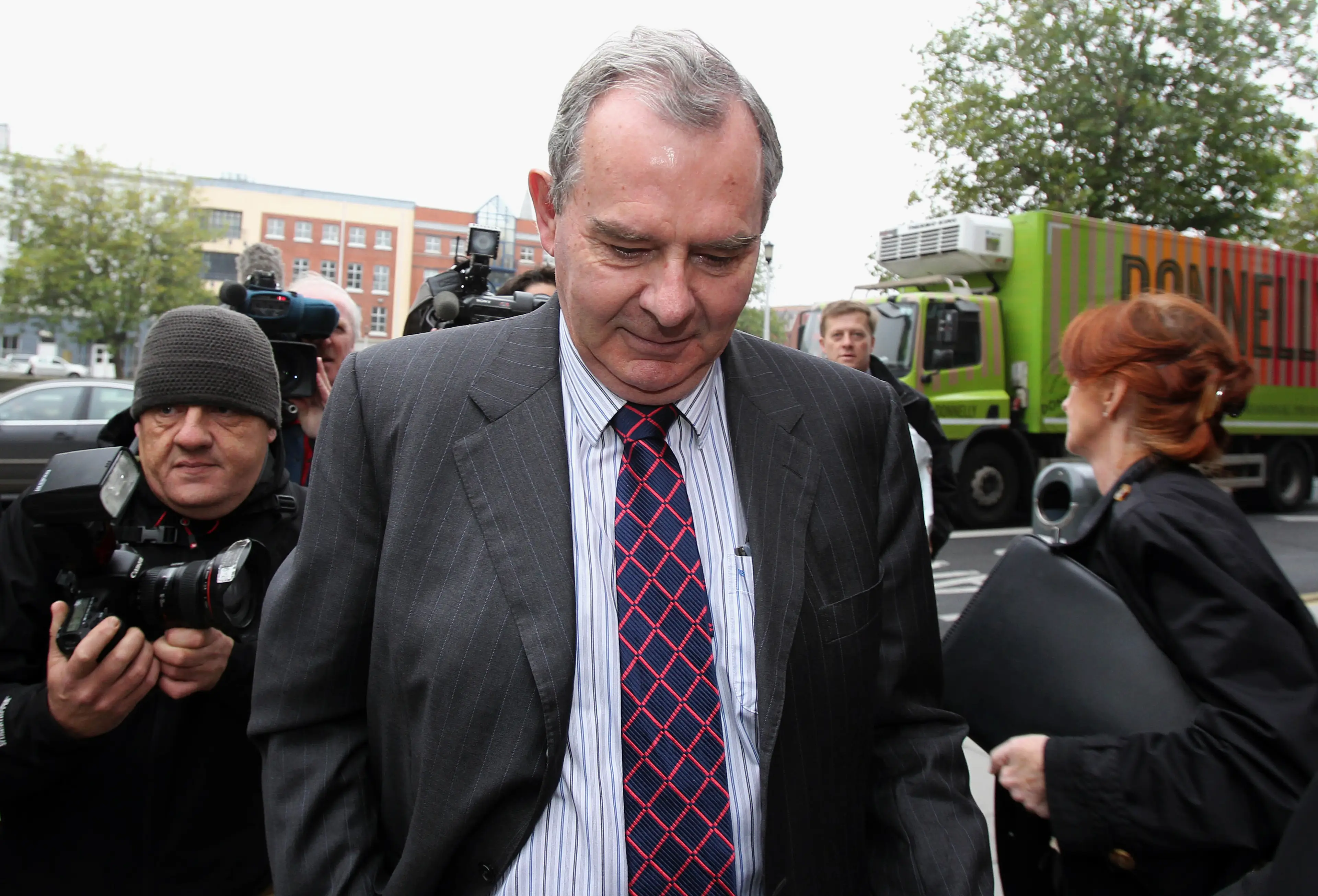 The former mogul was declared bankrupt in 2012 (PETER MUHLY/AFP via Getty Images)