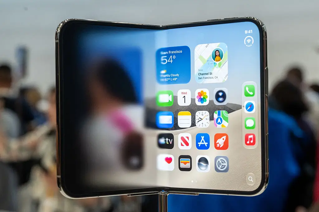 The iPhone Duo even looks feature-limited compared to devices from 10 years ago, yet it certainly pulls its weight in other departments (Karl Mondon/AFP via Getty Images)