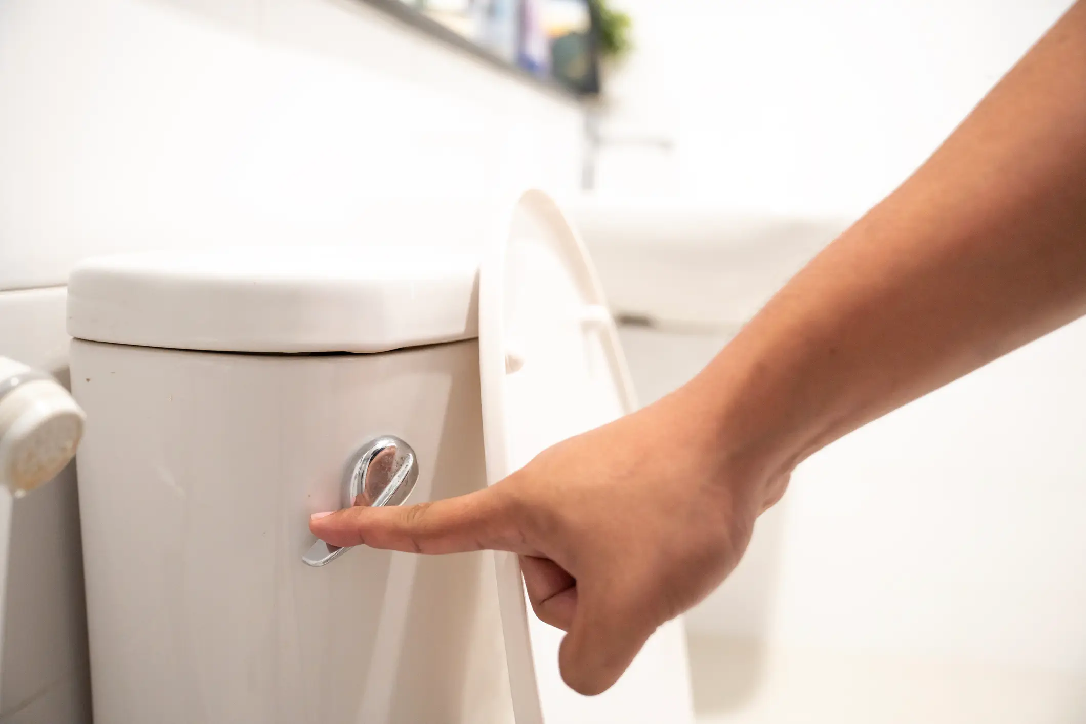A new study reveals why flushing with a closed toilet lid is important (Witthaya Prasongsin/Getty Images)