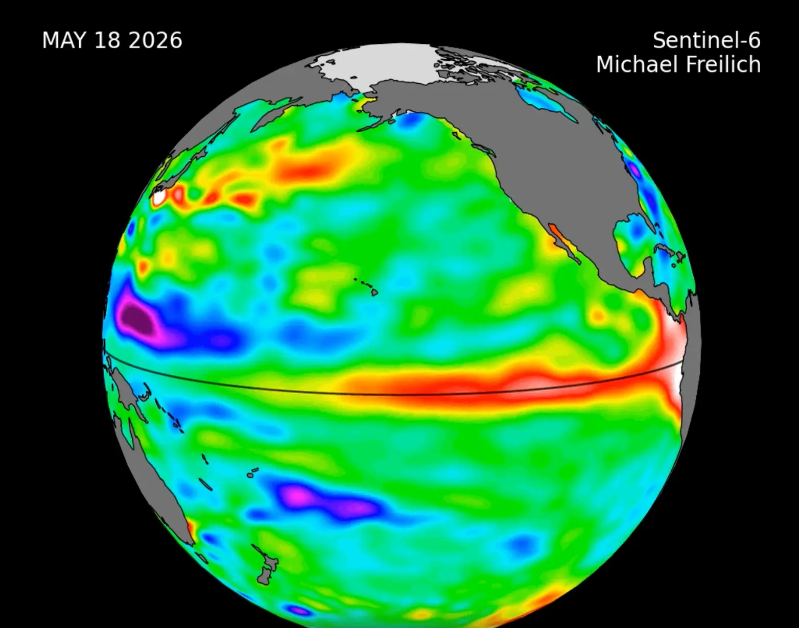 NASA released stunning satellite images of the brewing El Nino (NASA Jet Propulsion Laboratory)