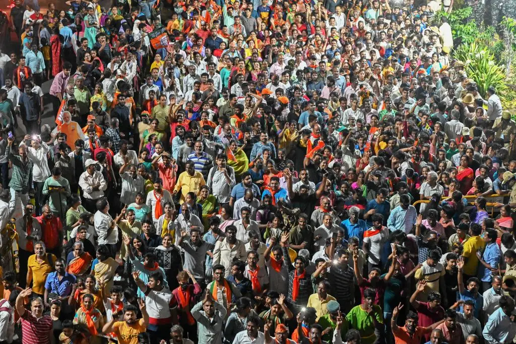 The Carter catastrophe suggests that any one human exists in the final 95% of our collective total population (Manjunath Kiran/AFP via Getty Images)