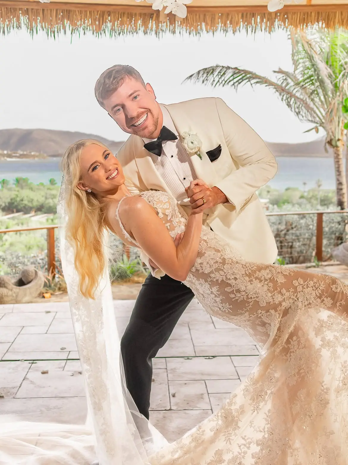 MrBeast tied the knot with his girlfriend Thea Booysen last month (TikTok/@mrbeast)