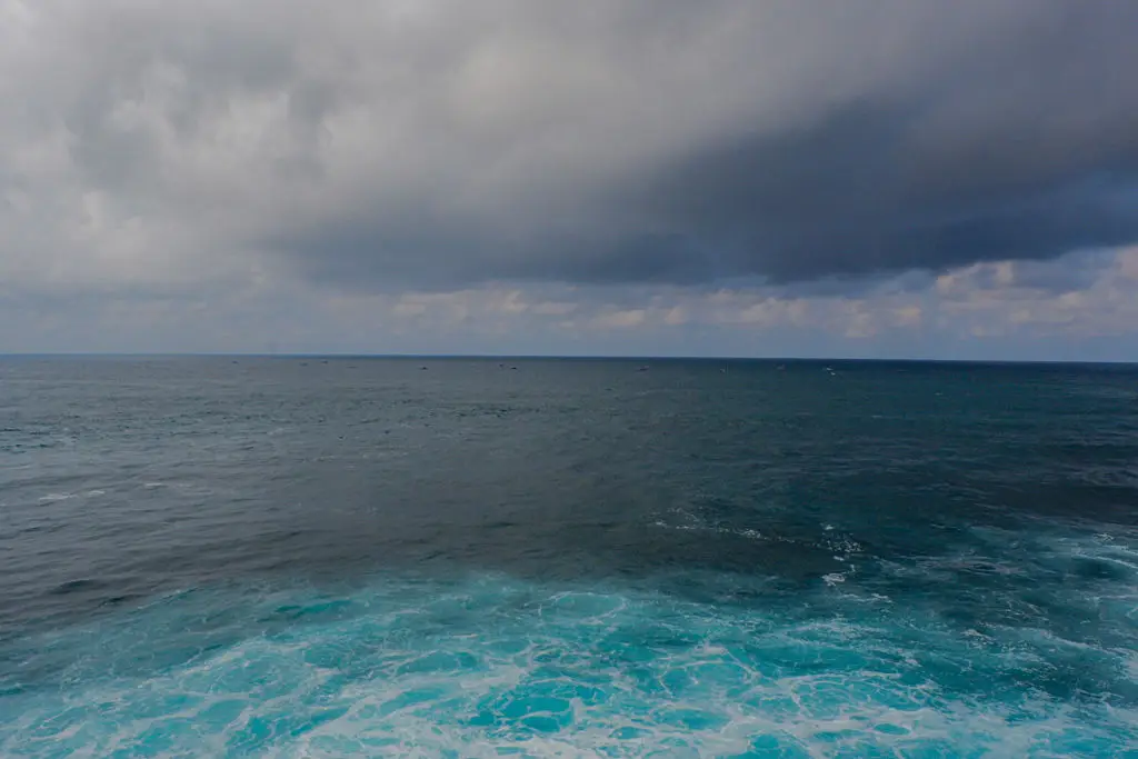 One Indonesian teenager became stranded in the ocean after strong winds broke a rope keeping him safe (Algi Febri Sugita/NurPhoto via Getty Images)