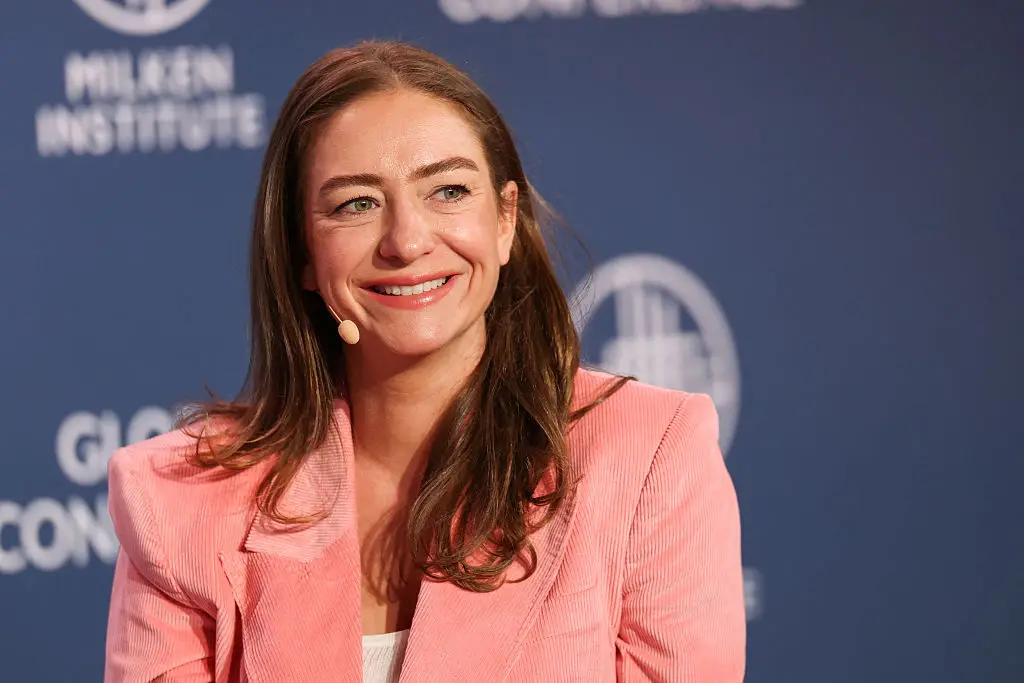 Returning CEO Whitney Wolfe Herd has remained secretive when it comes to the swipe's replacement (Patrick T. Fallon / AFP via Getty Images)