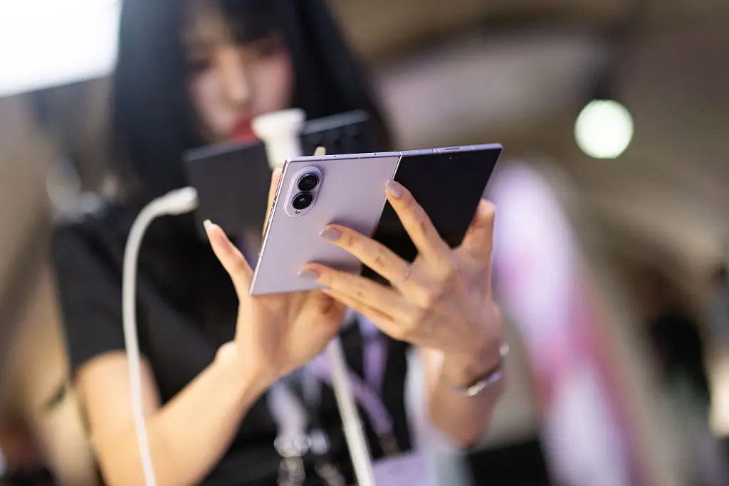 The Galaxy Z Fold8 will be the iPhone Ultra's biggest competition on the market (Bloomberg / Contributor / Getty)