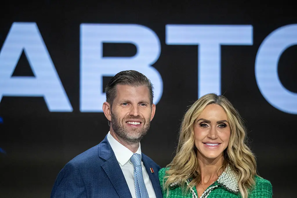 Lara Trump has rumoured ha President Trump is preparing a speech to address the existence of aliens (Bloomberg/Contributor/Getty)