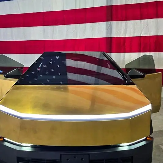 Man creates ‘world’s most expensive Cybertruck’ covered in real 24K gold