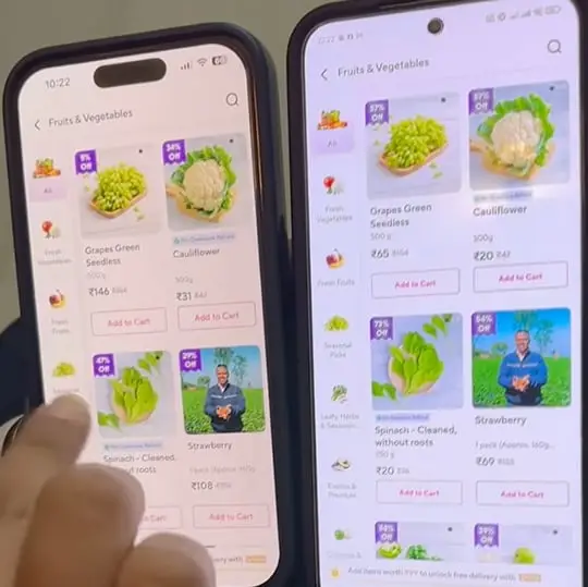 Woman shocked to find prices are different on same app for Android and Apple users