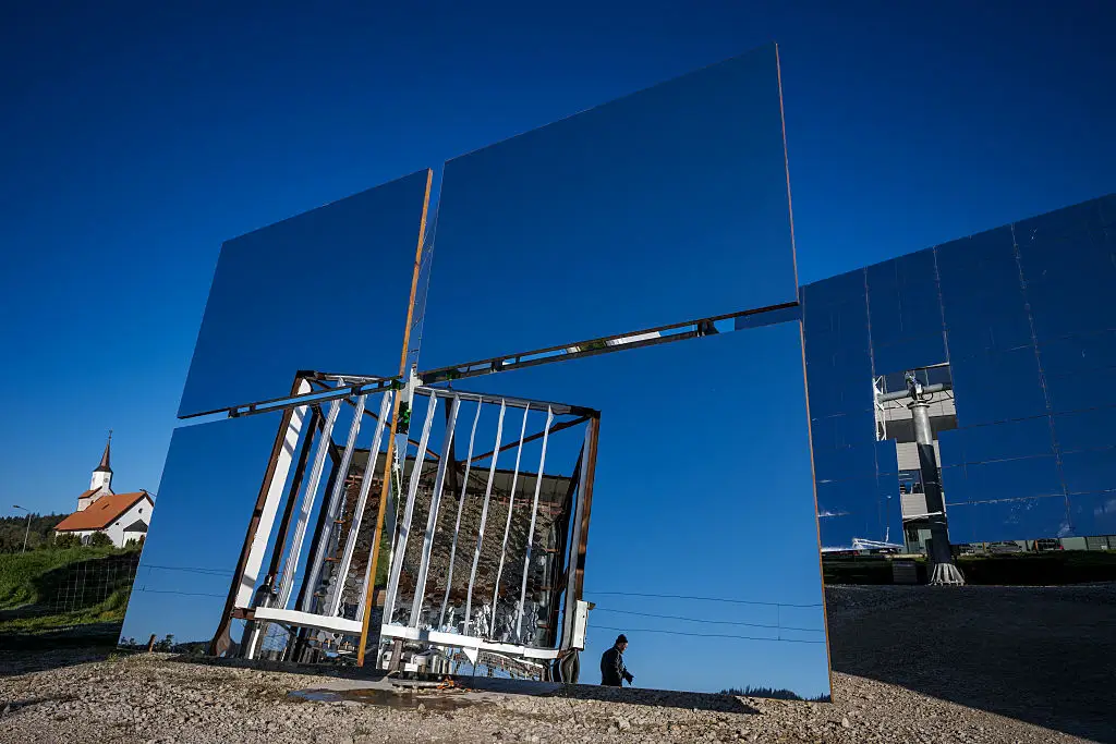 Solar power is now the leading source of electricity generation in the EU (Fabrice Coffrini/AFP via Getty Images)