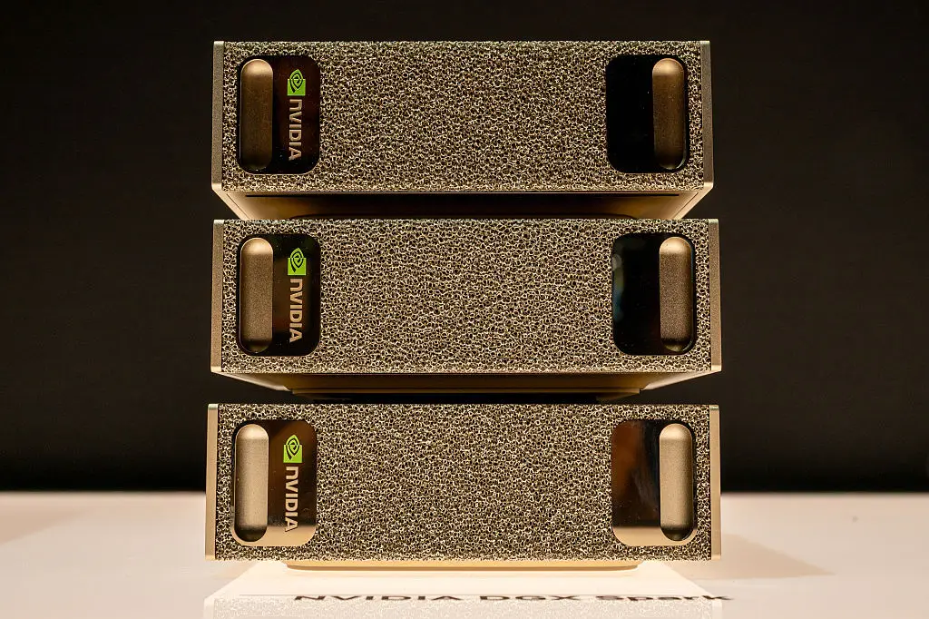 Nvidia's DGX Spark offers rival hardware to AMD, yet the Ryzen AI Halo is reportedly more powerful across a number of vital metrics (David Paul Morris/Bloomberg via Getty Images)