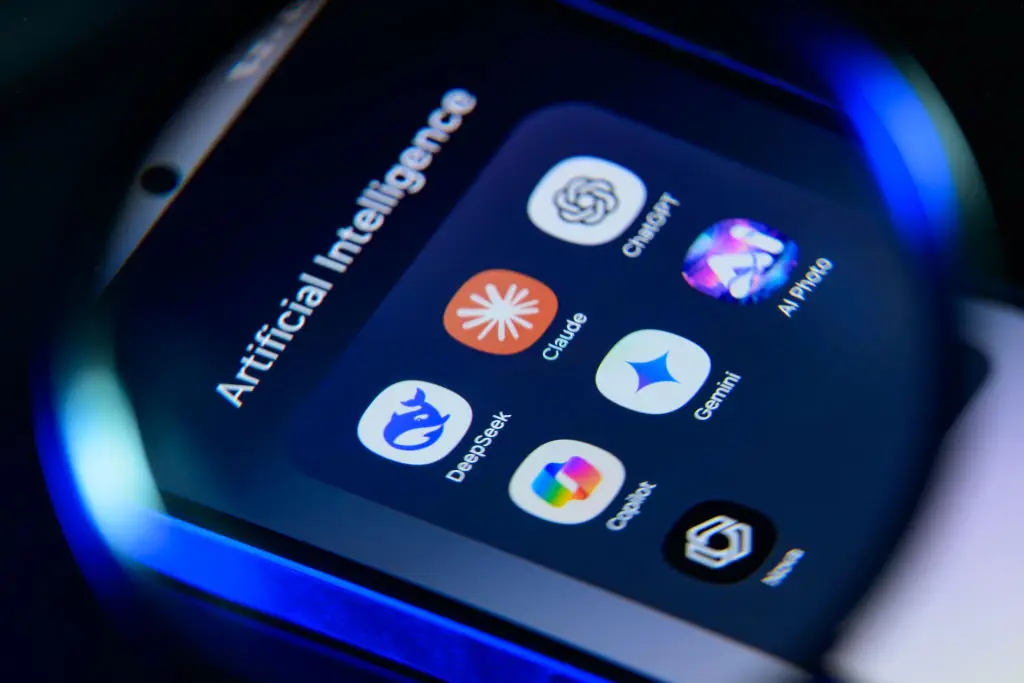 AI applications on a smartphone (Jonathan Raa/NurPhoto/Getty Images)