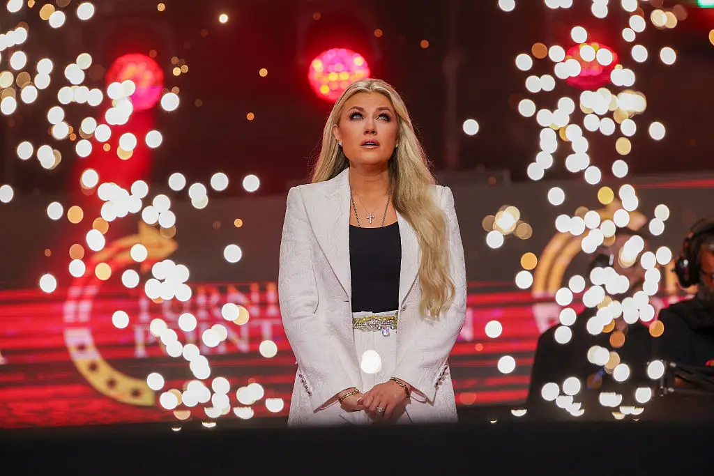 People have previously criticized Kirk's actions following the death of her husband, particularly when it comes to pyrotechnics (Win McNamee/Getty Images)