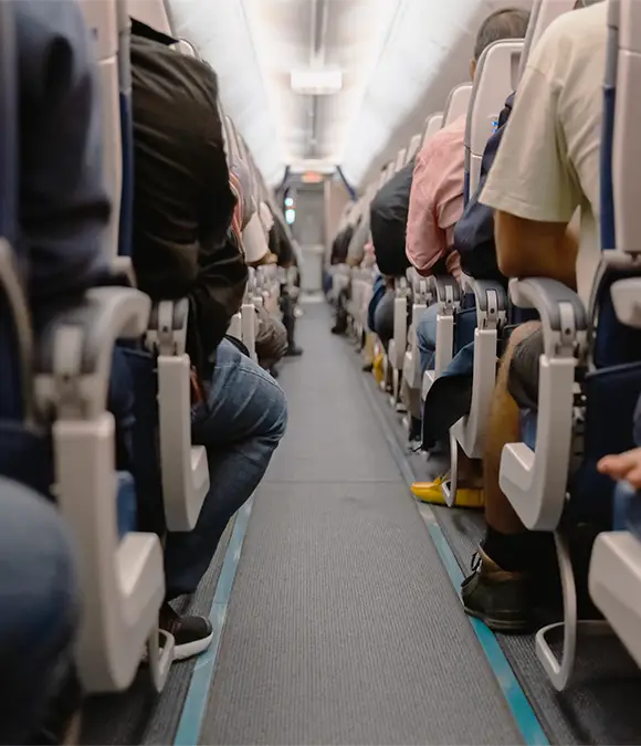 Passengers mistakenly used the seat pocket to store food / Constantine Johnny / Getty