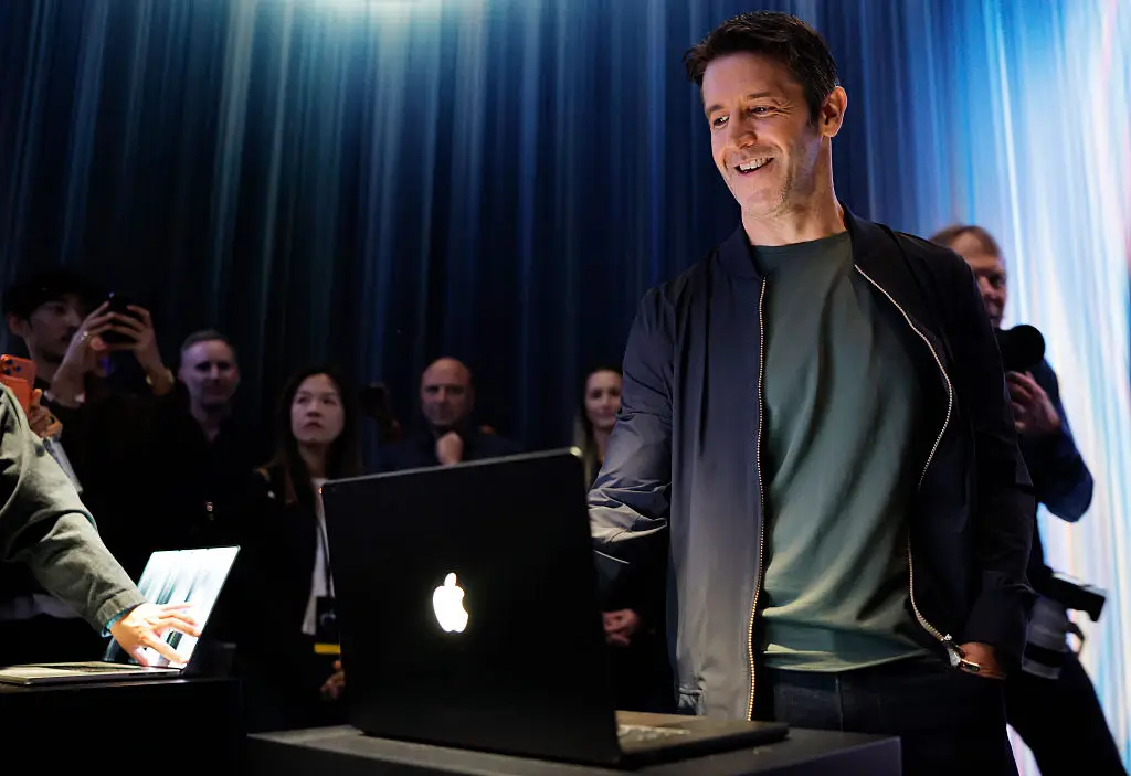 Apple users have cheered the return of the glowing logo to the MacBook family (Mario Tama / Staff / Getty)