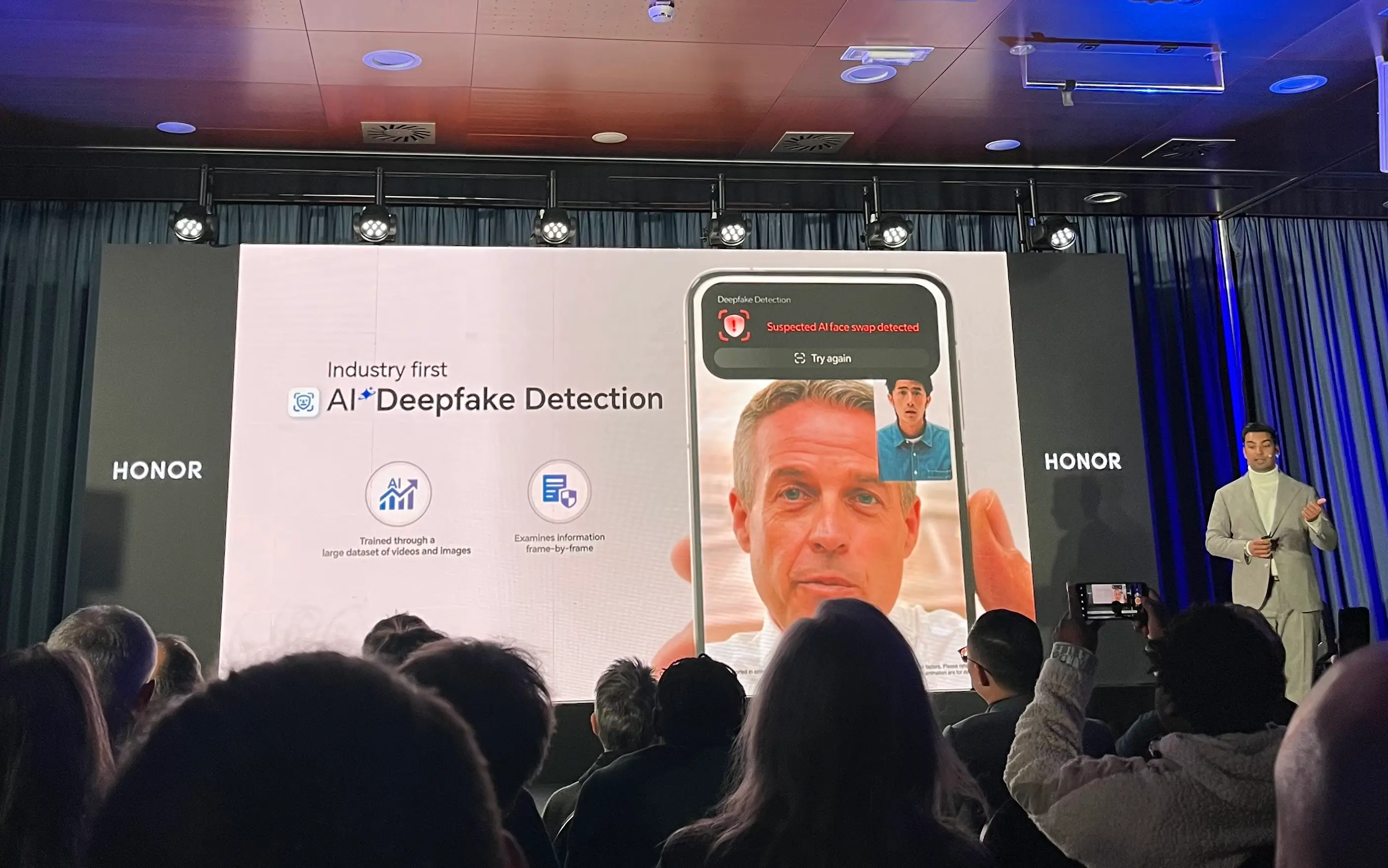 The phone comes with an AI deep fake detector (UNILAD Tech)
