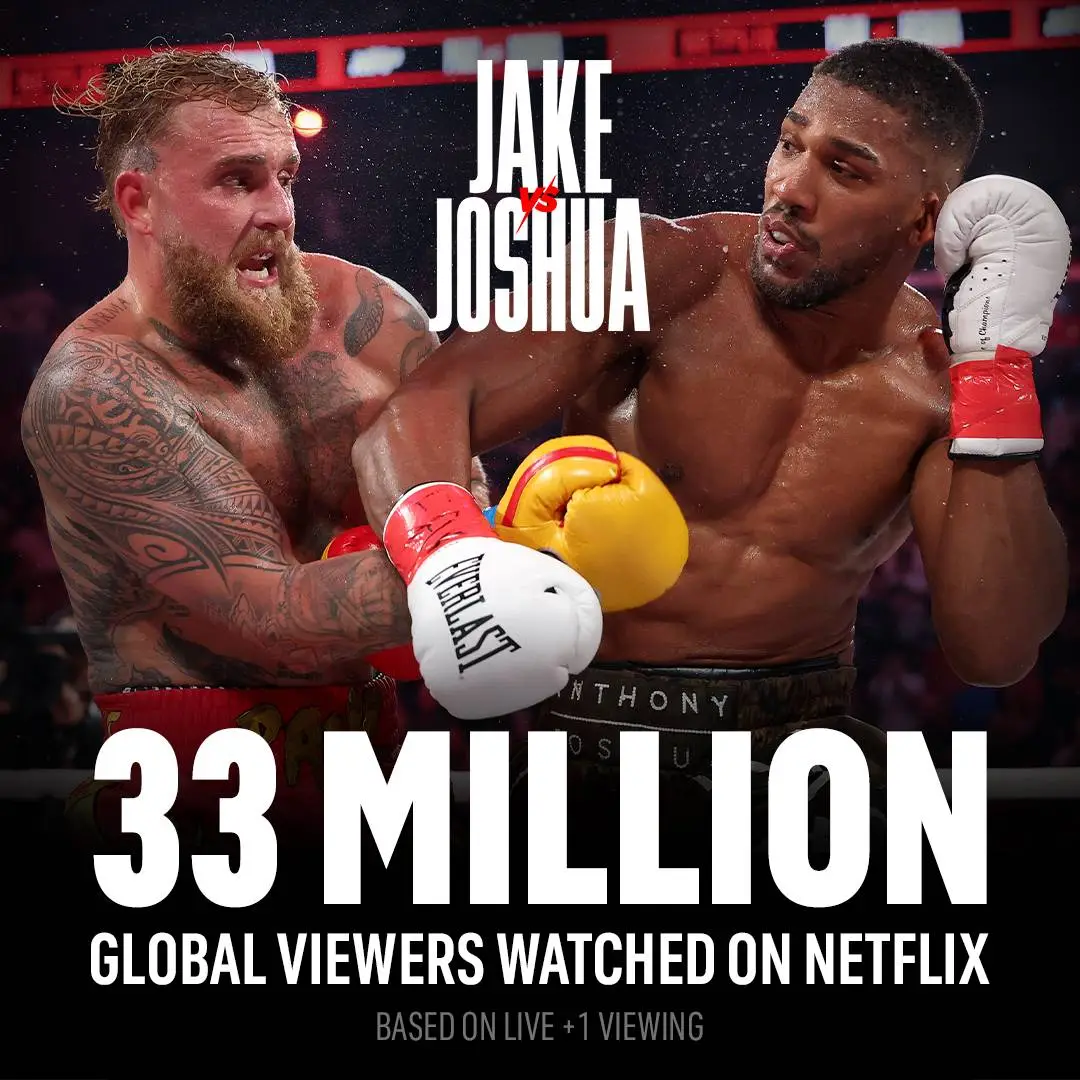 The impressive figures were nowhere near Paul vs. Tyson (Netflix)