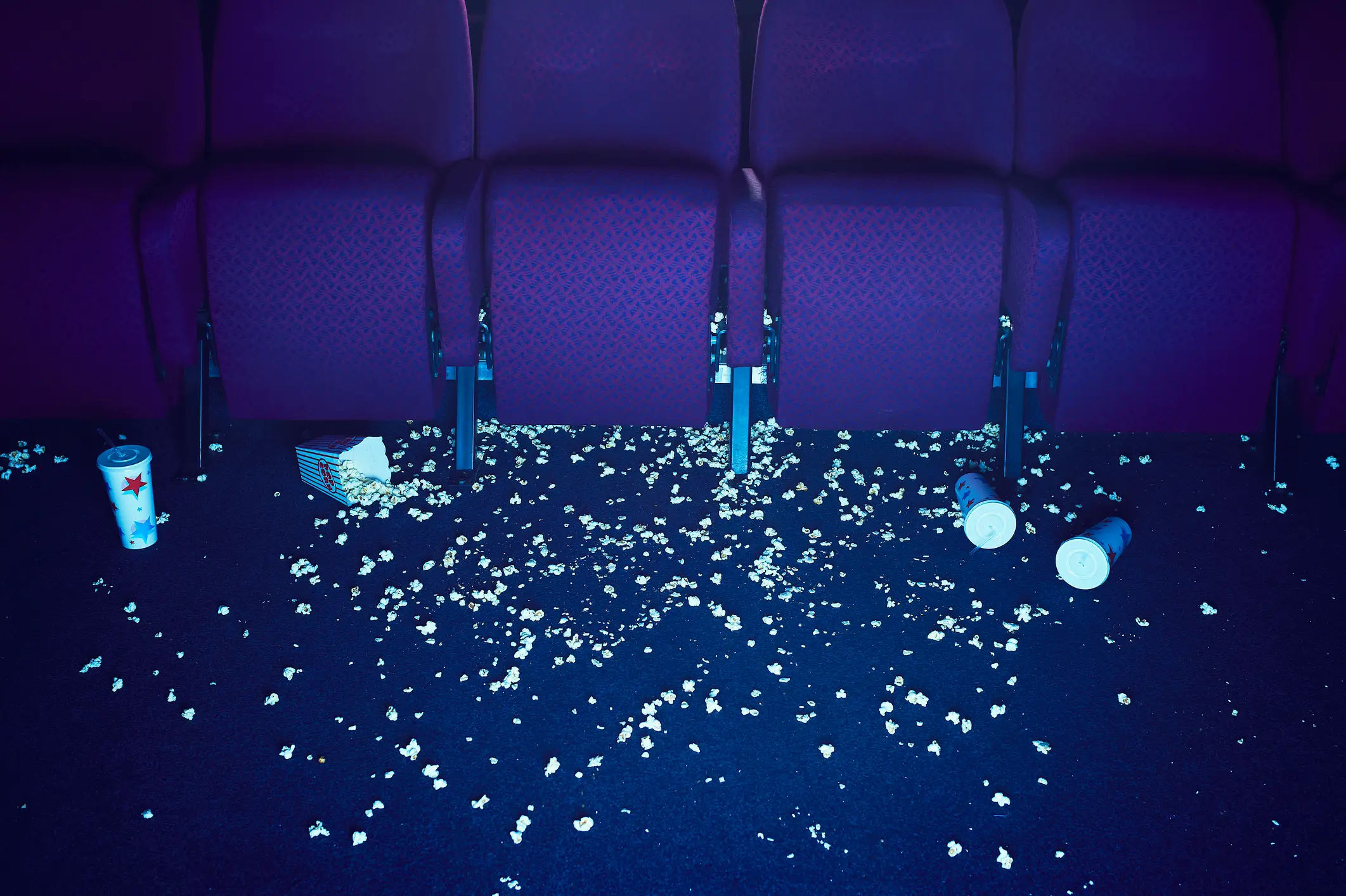 TikToks show popcorn being thrown around the cinema (Flashpop / Getty)